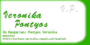 veronika pontyos business card